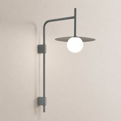 Gea Swing Arm Plug-in Wall Lamp, 9.8-Inch x H 31.5-Inch, Black, US Plug for Bedroom & Living Room