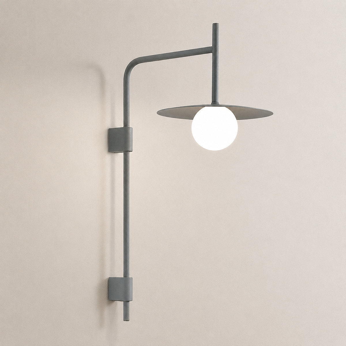 Gea Swing Arm Plug-in Wall Lamp, 9.8-Inch x H 31.5-Inch, Black, US Plug for Bedroom & Living Room