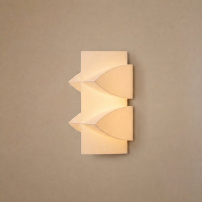 Naala Wall Lamp, 3.7~5.5-Inch x H 7.5~10.6-Inch, Gold & White for Living Room
