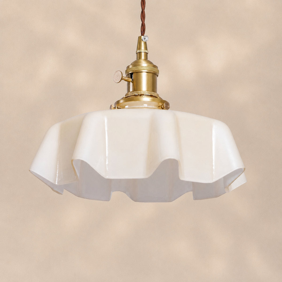 Pleated Glass Pendant Light Collection