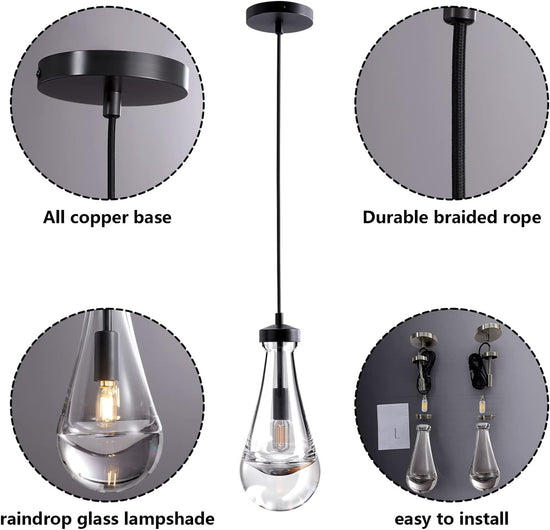 Modern Raindrop Pendant Light