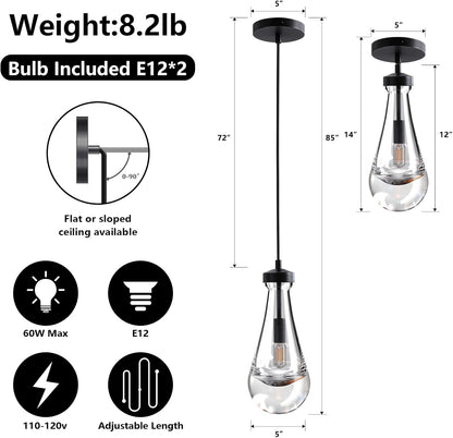 Modern Raindrop Pendant Light