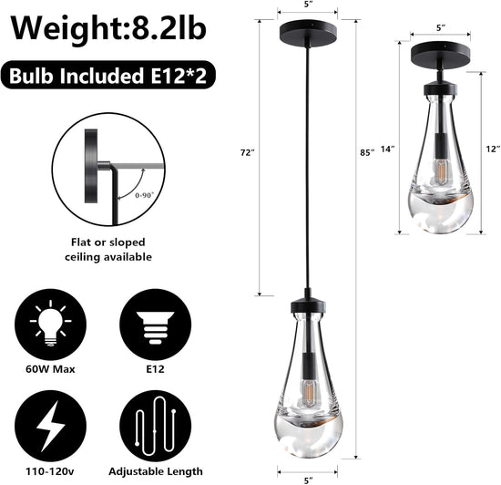 Modern Raindrop Pendant Light