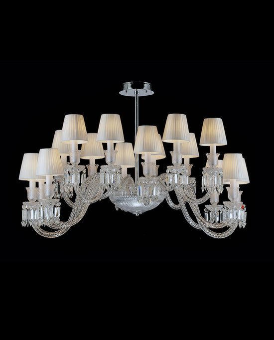 16 Lights Oval Lighting with Lampshades