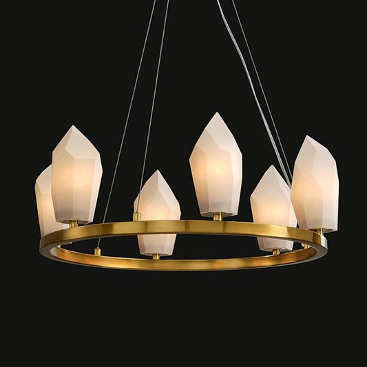 Aibeaury Wagon Wheel Chandelier