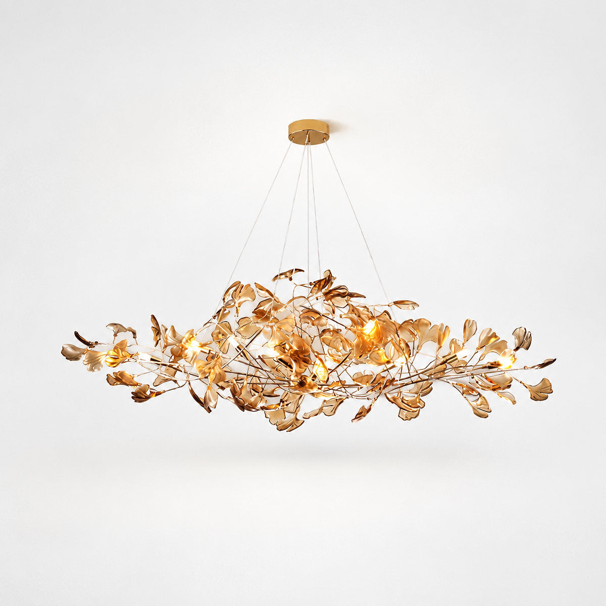 Tricolordeer Botanical Linear Multi-Light Chandelier