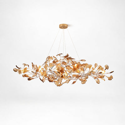 Tricolordeer Botanical Linear Multi-Light Chandelier