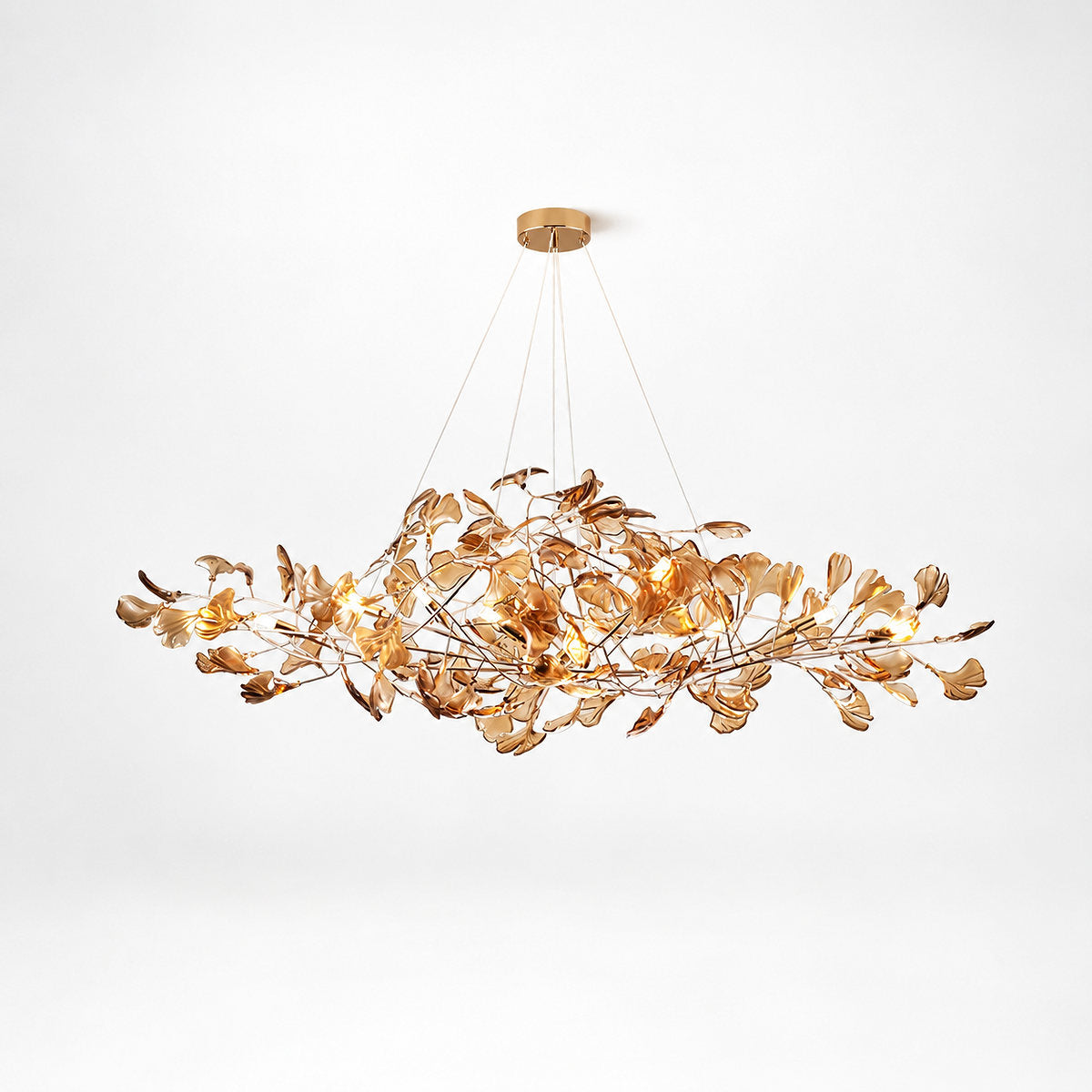 Tricolordeer Botanical Linear Multi-Light Chandelier
