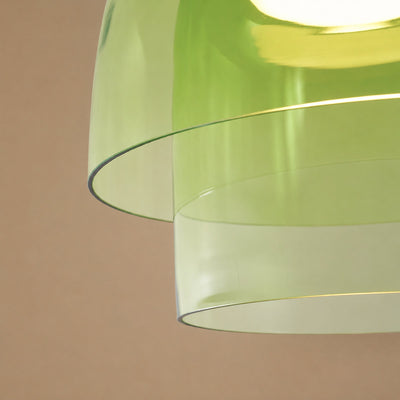 Tricolordeer Layered Tinted Glass Disc Ceiling Light