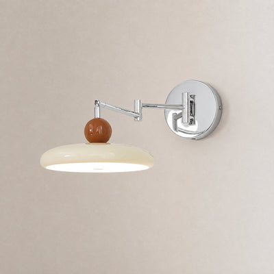 Lola Swing Arm Wall Lamp, 7.9-Inch x H 4.7-Inch, Green, Warm Light for Bedroom & Living Room