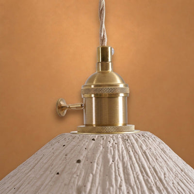 Raw Texture Cement Pendant Light Collection for Dining Room & Living Room
