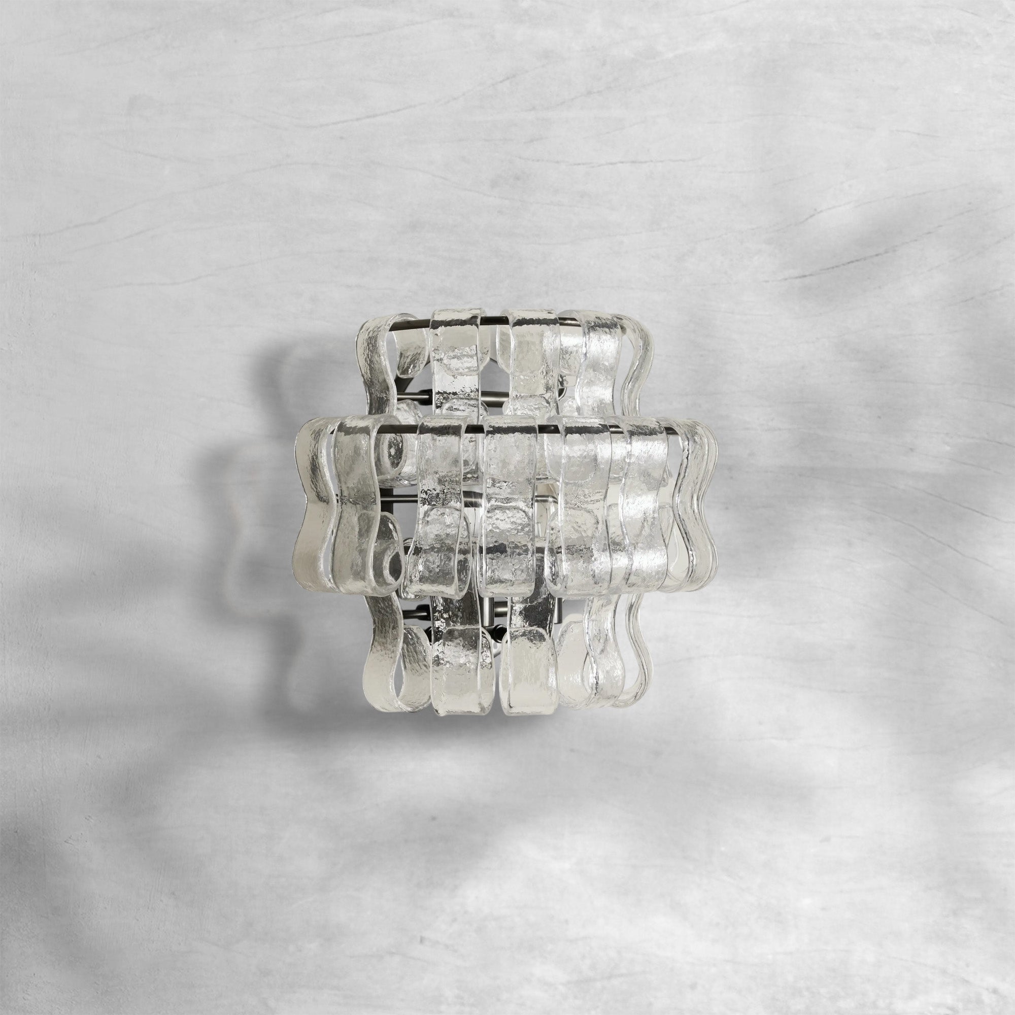 Tricolorbeer Lumina Sculpted Glass Wall Sconce - Background Shot
