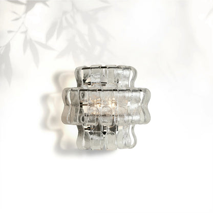 Ghiaccio Modern Glass Bedroom Wall Sconces