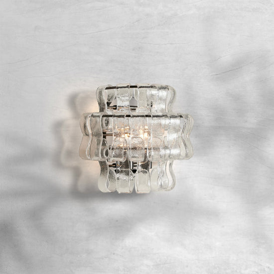 Tricolorbeer Lumina Sculpted Glass Wall Sconce - Background Shot