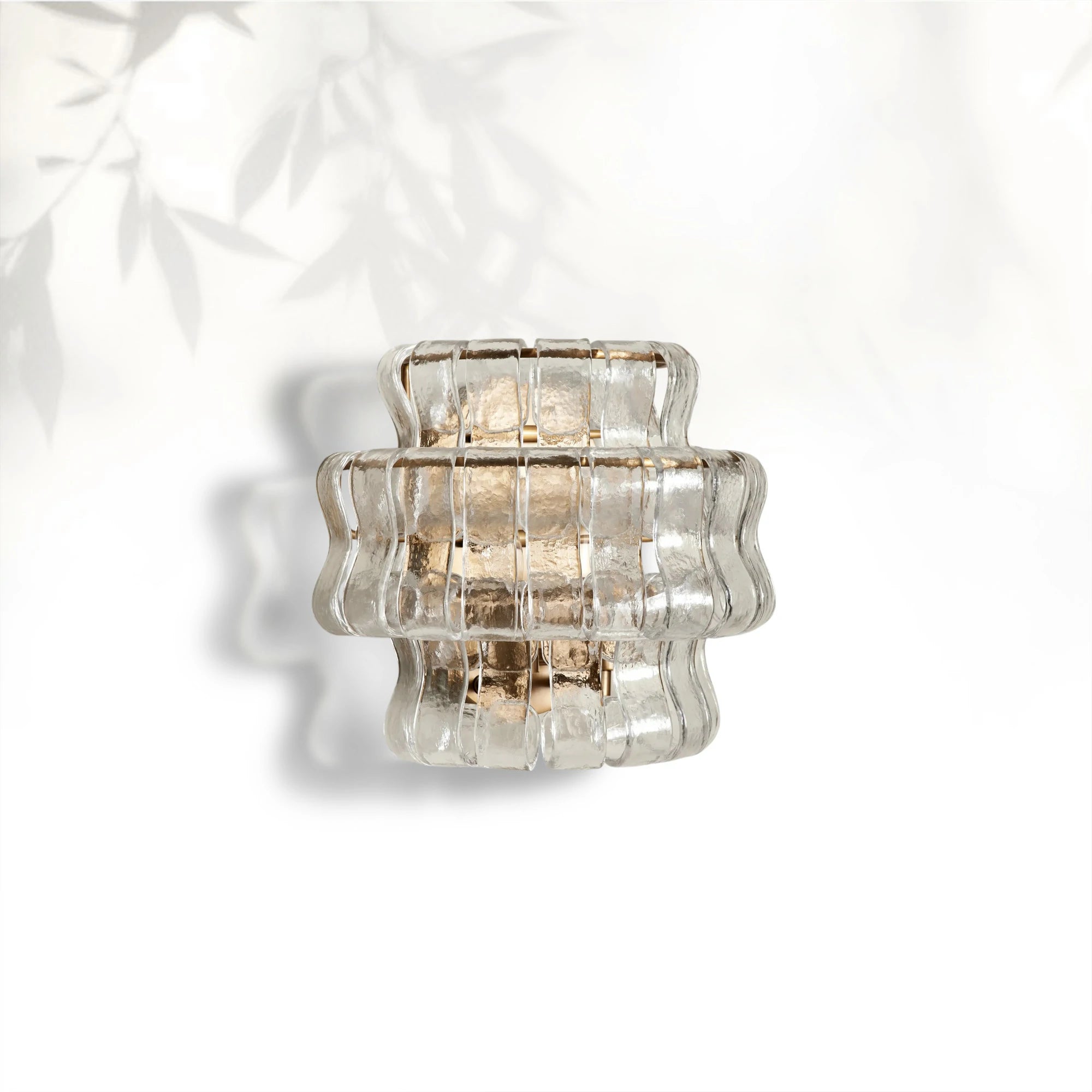 Ghiaccio Modern Glass Bedroom Wall Sconces