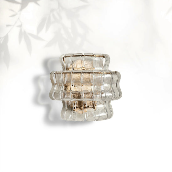 Ghiaccio Modern Glass Bedroom Wall Sconces