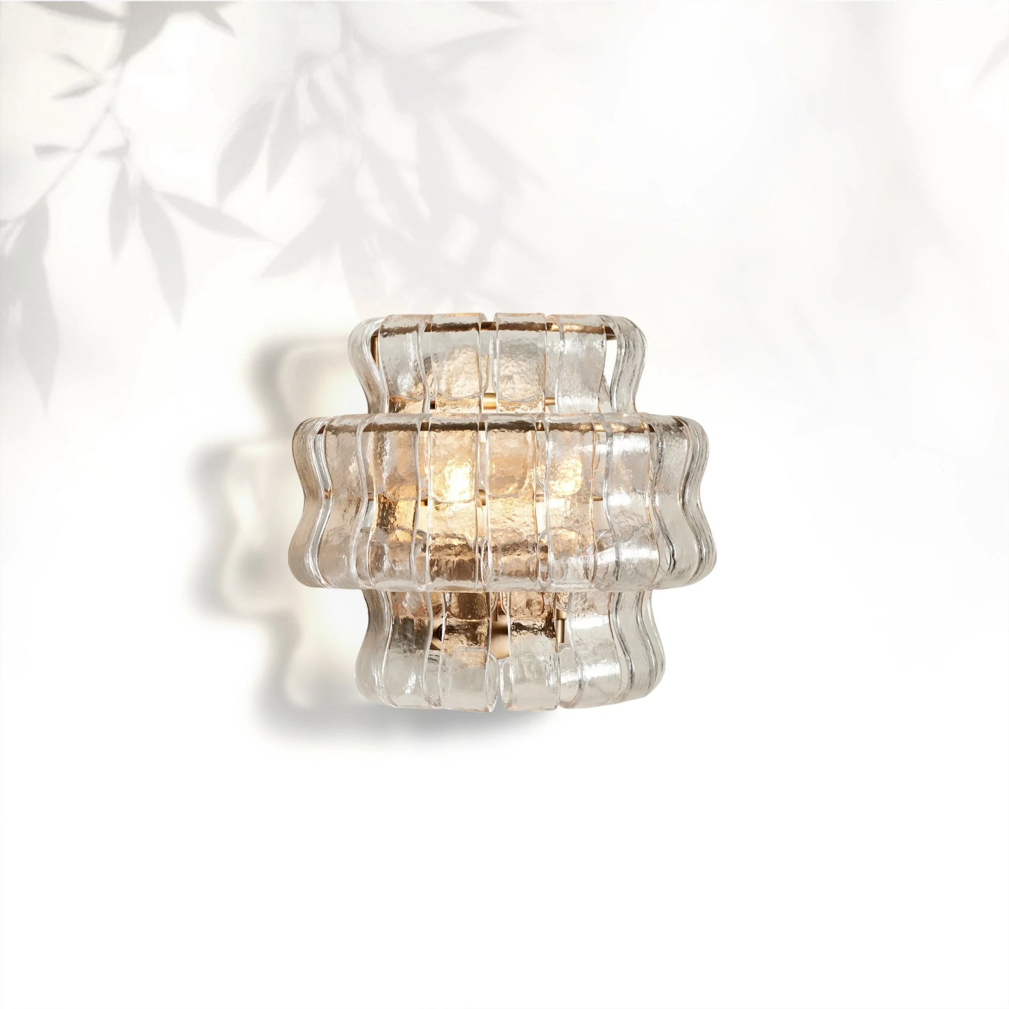 Ghiaccio Modern Glass Bedroom Wall Sconces