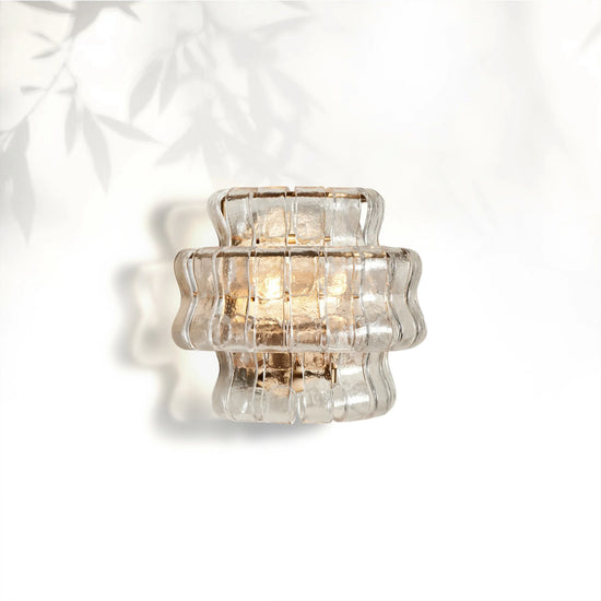 Ghiaccio Modern Glass Bedroom Wall Sconces
