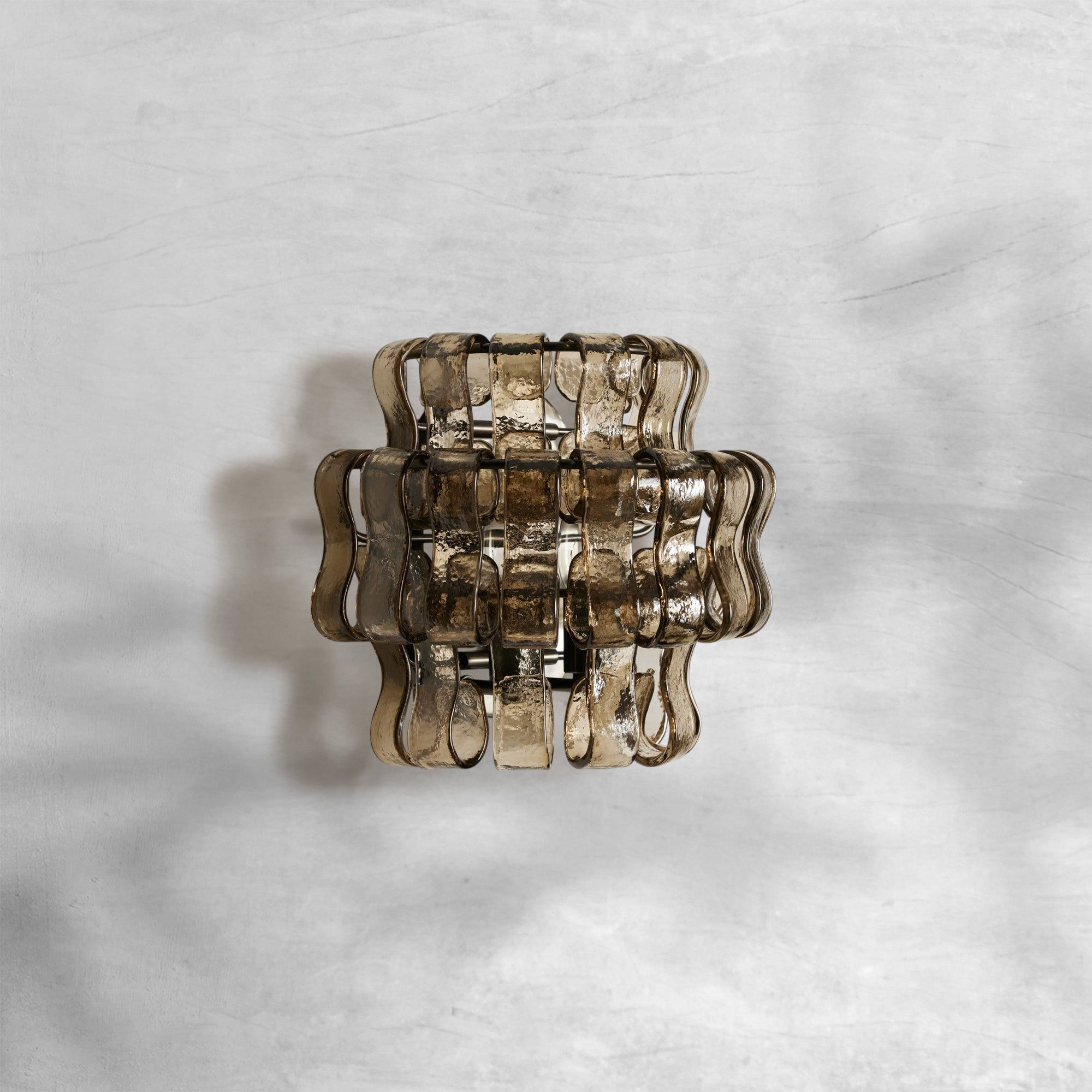 Luster Gaze Lumina Sculpted Glass Wall Sconce - Background Shot