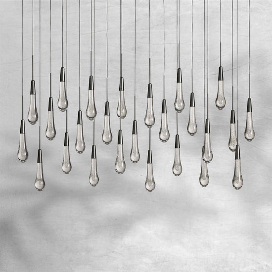 Raindrop Soltaire Linear Chandelier
