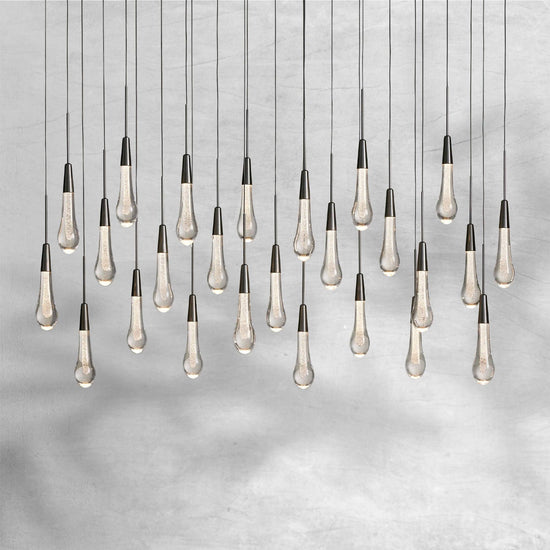 Raindrop Soltaire Linear Chandelier