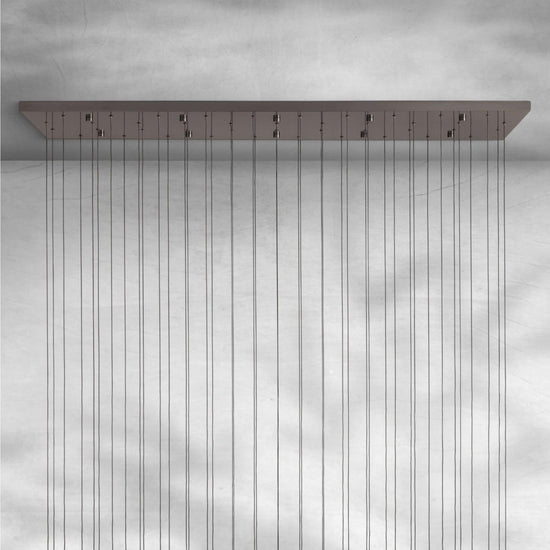 Raindrop Soltaire Linear Chandelier