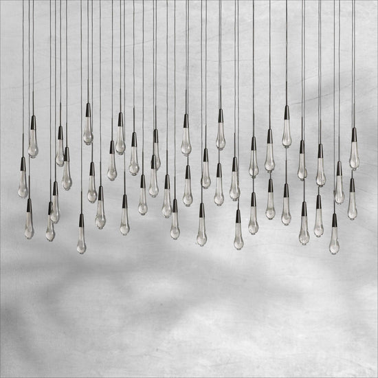 Raindrop Soltaire Linear Chandelier