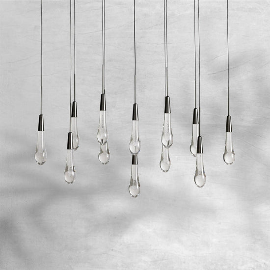 Raindrop Soltaire Linear Chandelier