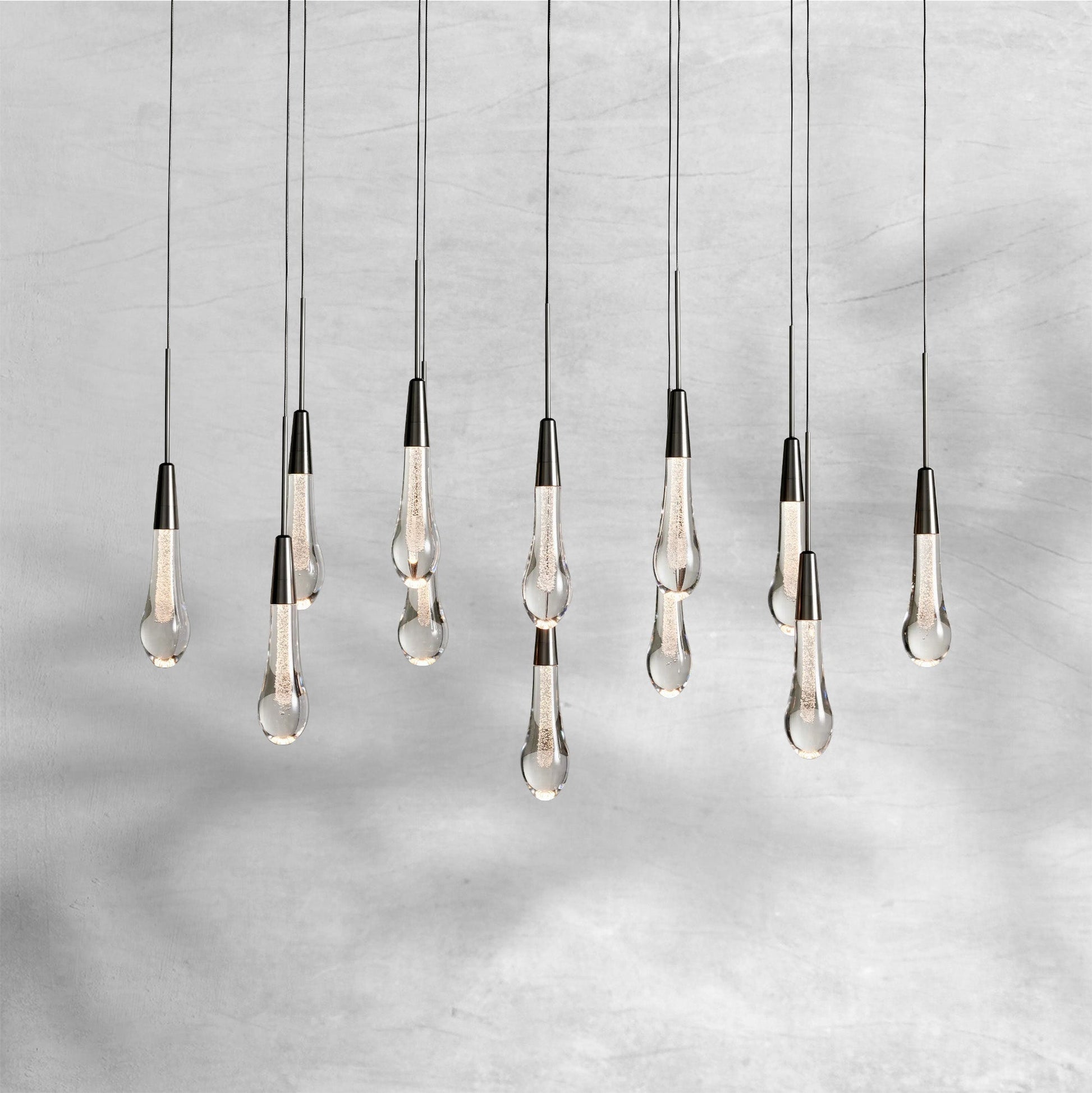 Soltaire Linear Chandelier 37"50"70"