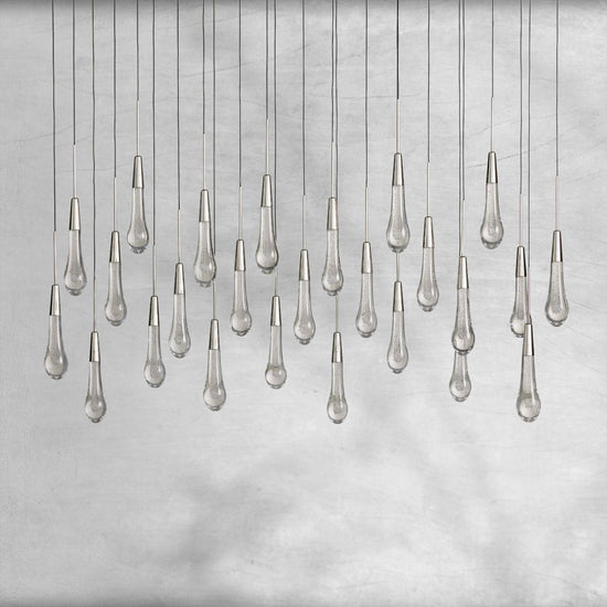 Raindrop Soltaire Linear Chandelier