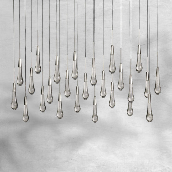 Raindrop Soltaire Linear Chandelier