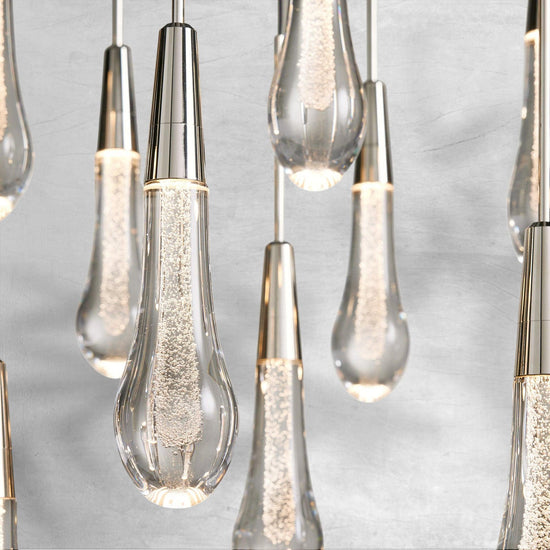 Raindrop Soltaire Linear Chandelier