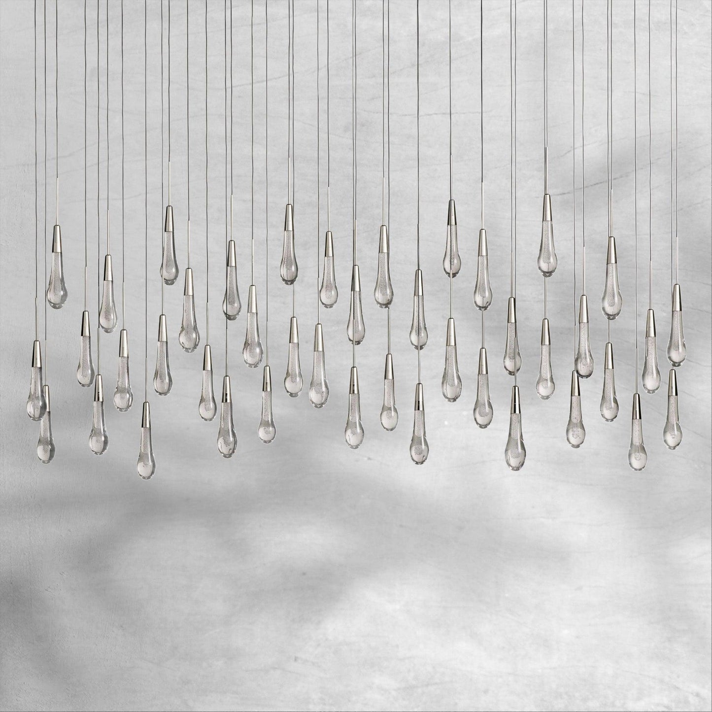 Raindrop Soltaire Linear Chandelier