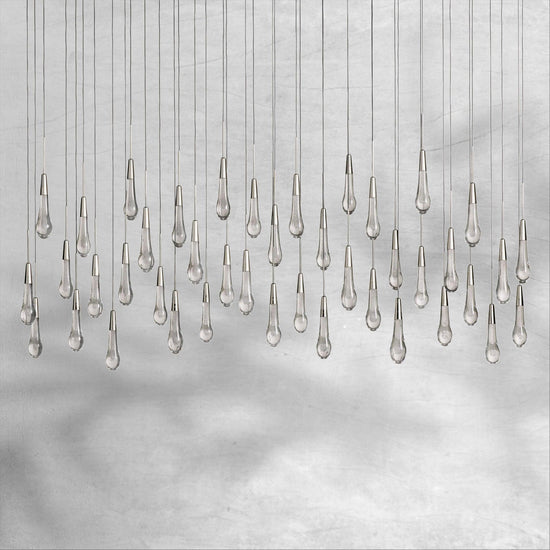 Raindrop Soltaire Linear Chandelier