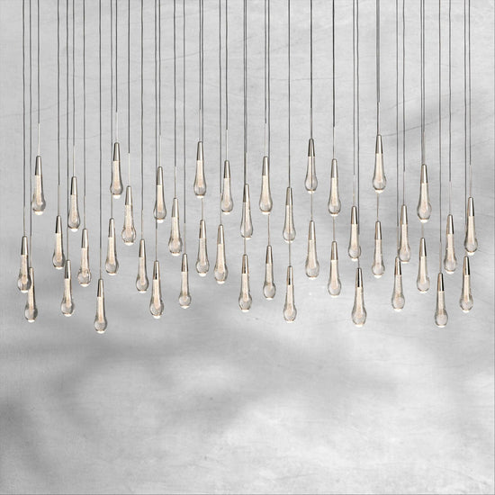 Raindrop Soltaire Linear Chandelier