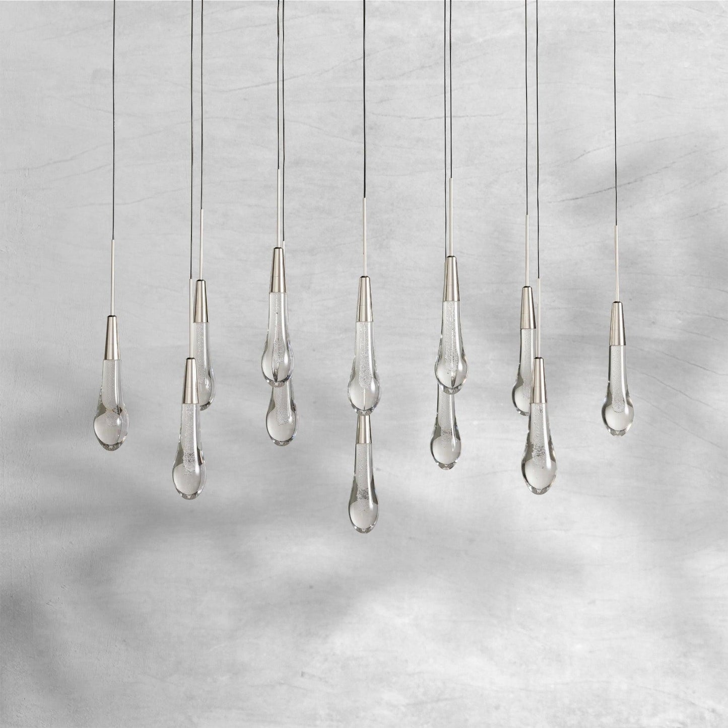 Raindrop Soltaire Linear Chandelier