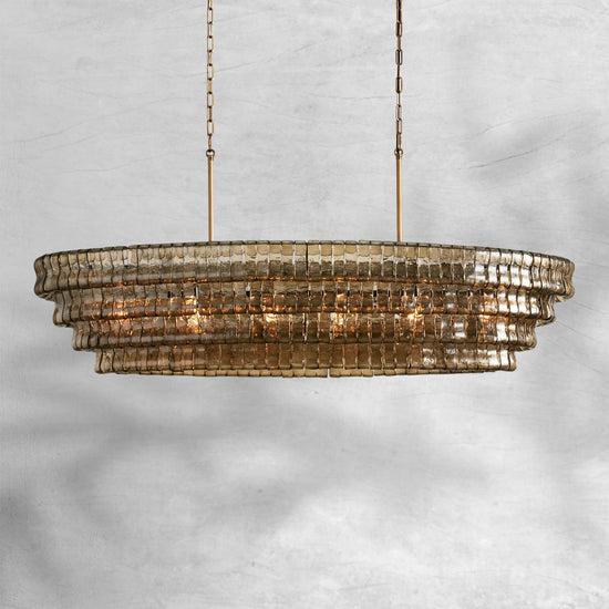 Ghiaccio Oval Chandelier
