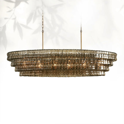 Ghiaccio Oval Chandelier