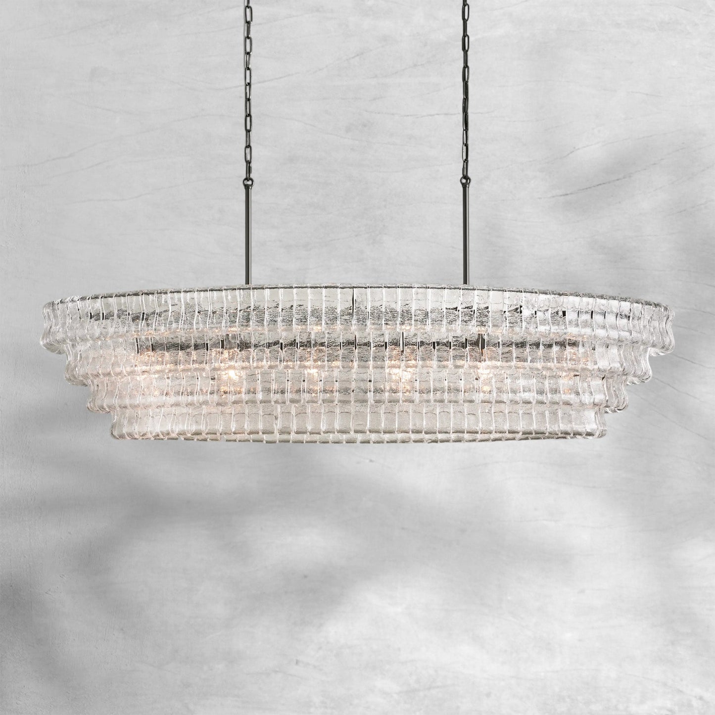 Ghiaccio Oval Chandelier