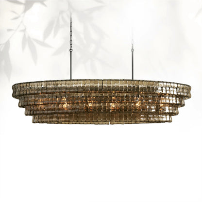 Ghiaccio Oval Chandelier