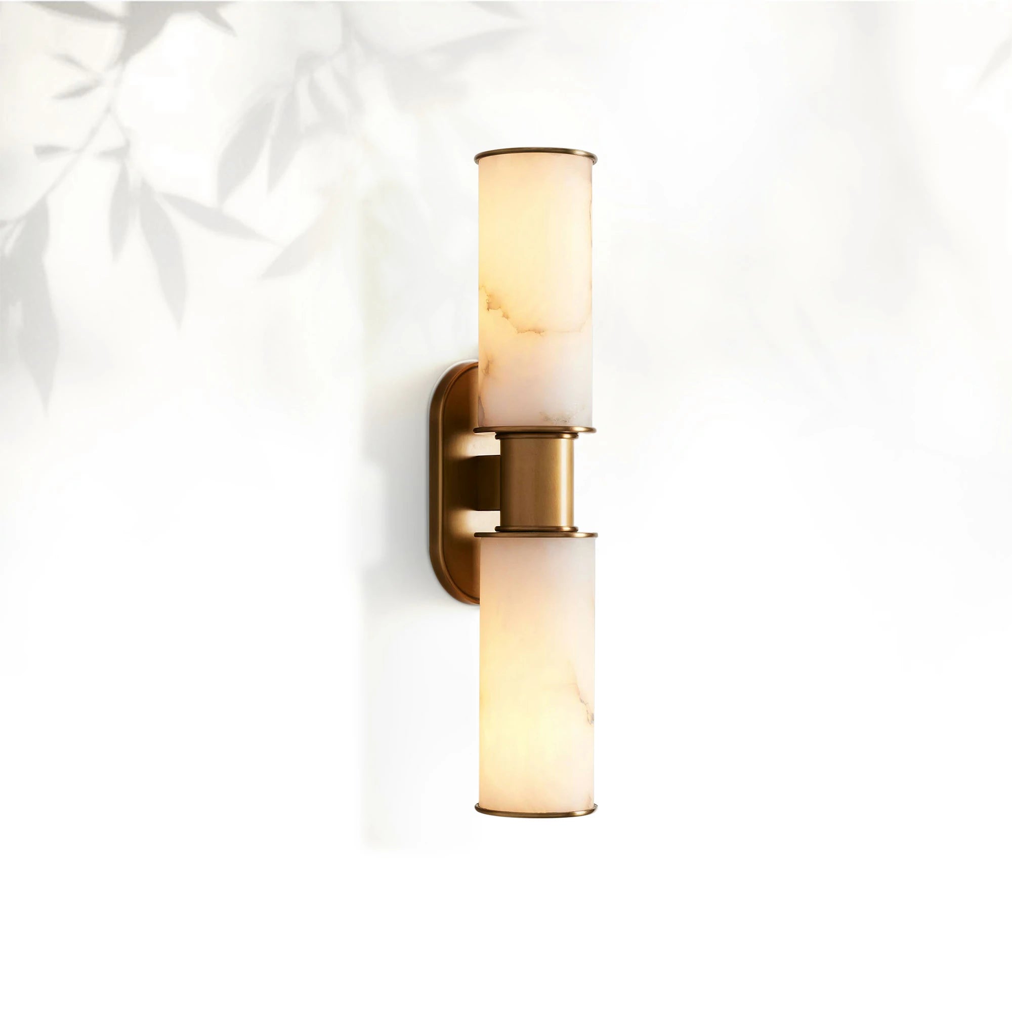 Horlin Alabaster 2-Light Wall Sconce