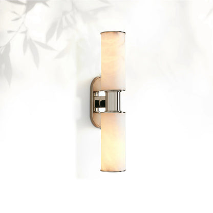 Horlin Alabaster 2-Light Wall Sconce