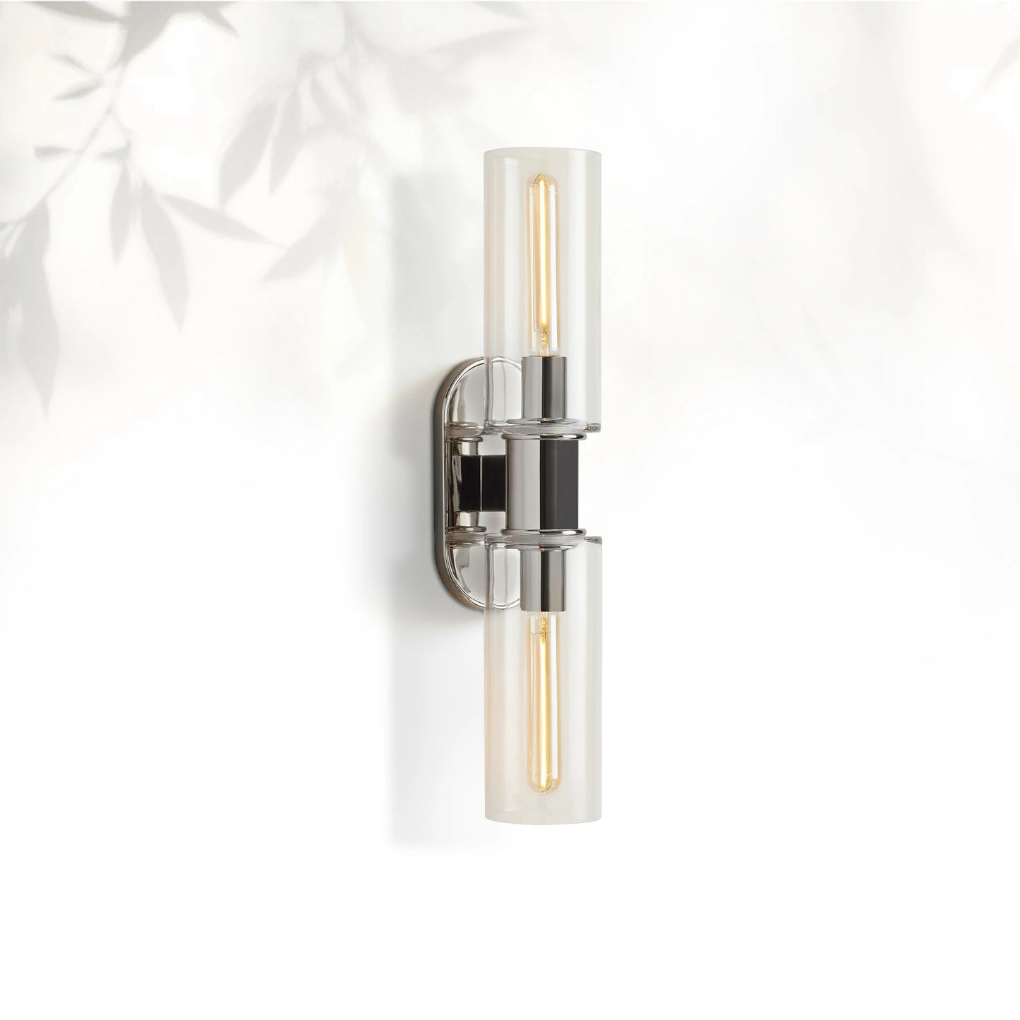 Horlin Clear Glass 2-Light Wall Sconce