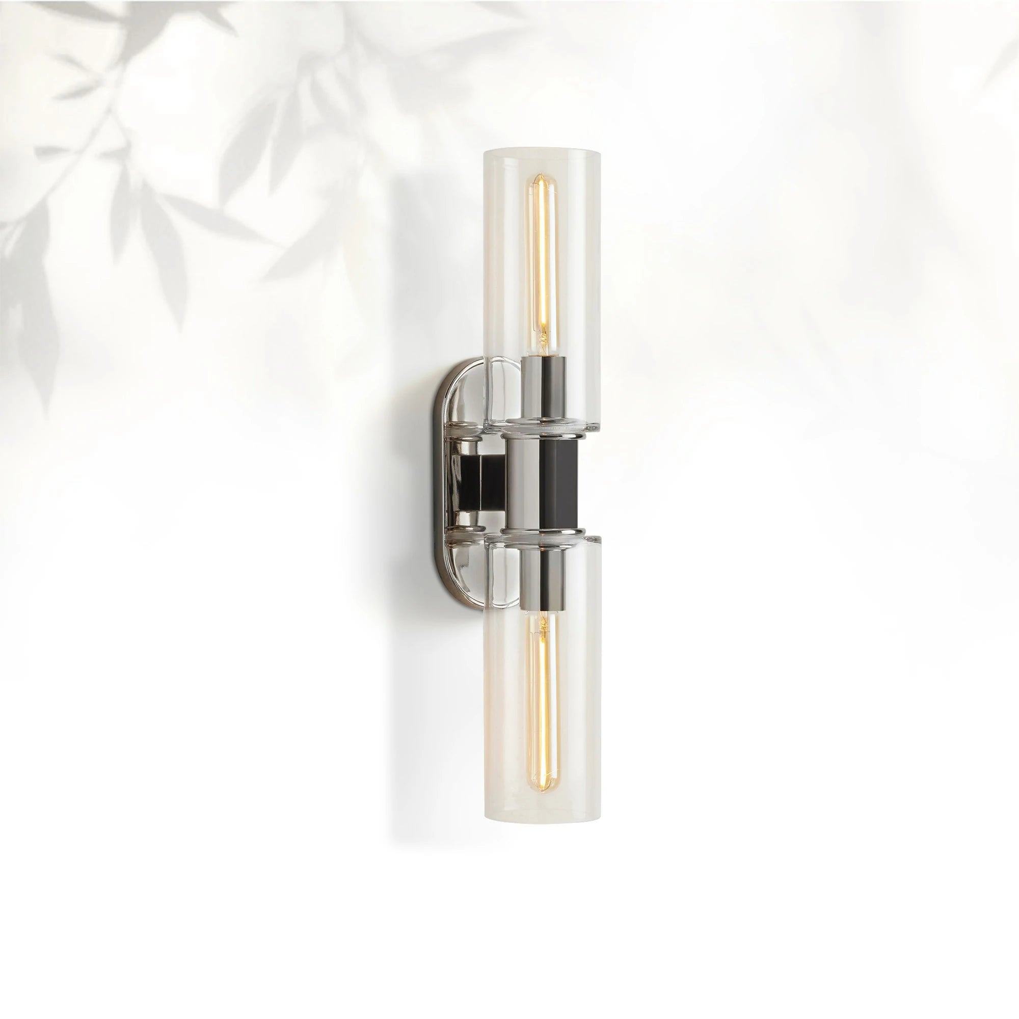 Horlin Clear Glass 2-Light Wall Sconce