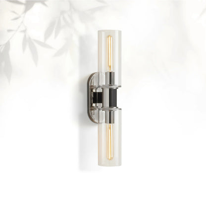 Horlin Clear Glass 2-Light Wall Sconce