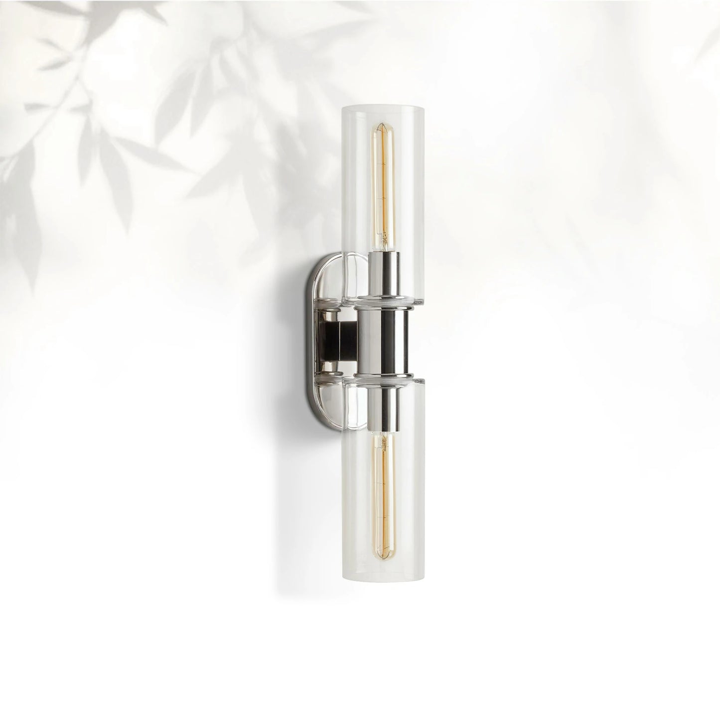 Horlin Clear Glass 2-Light Wall Sconce