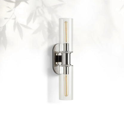 Horlin Clear Glass 2-Light Wall Sconce