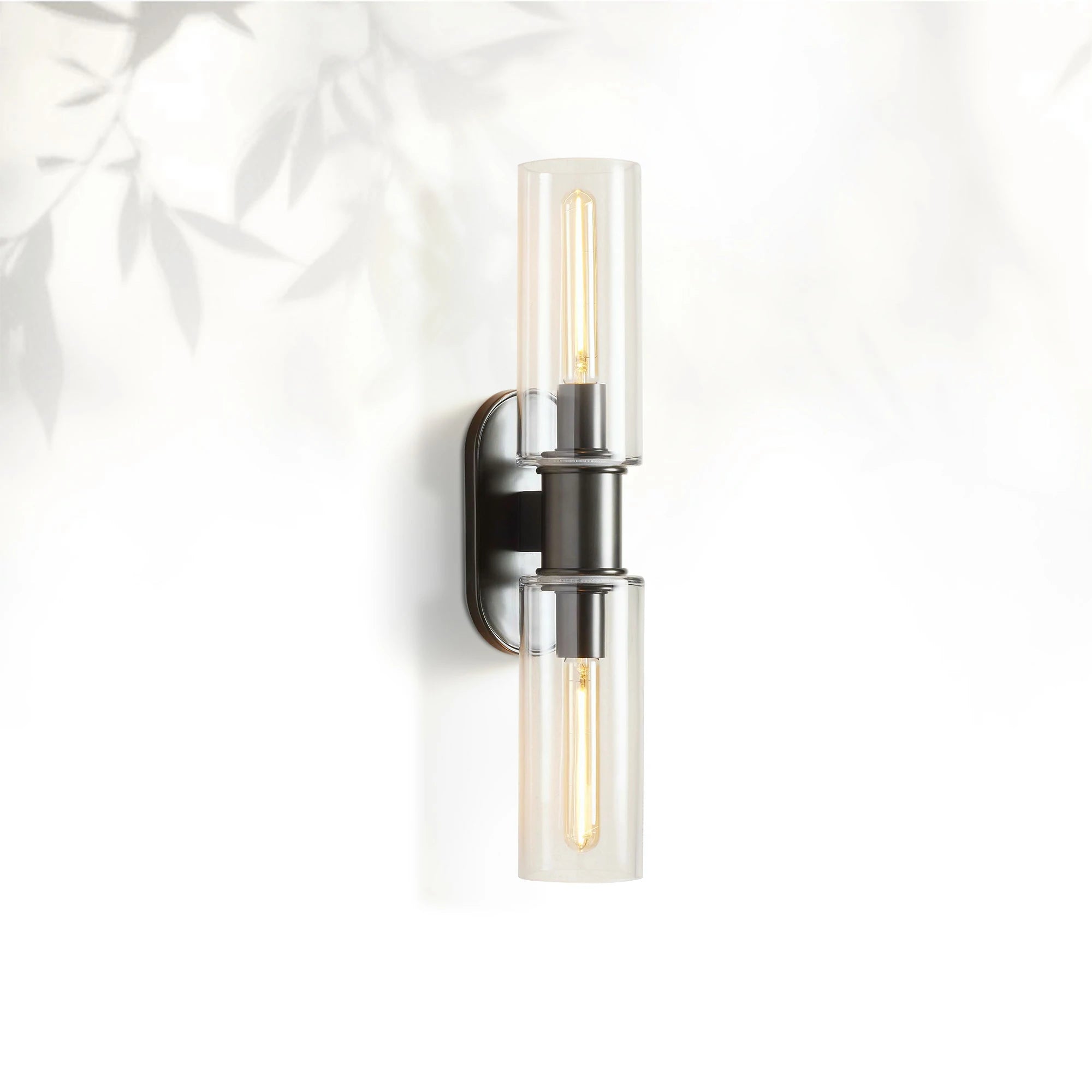 Horlin Clear Glass 2-Light Wall Sconce