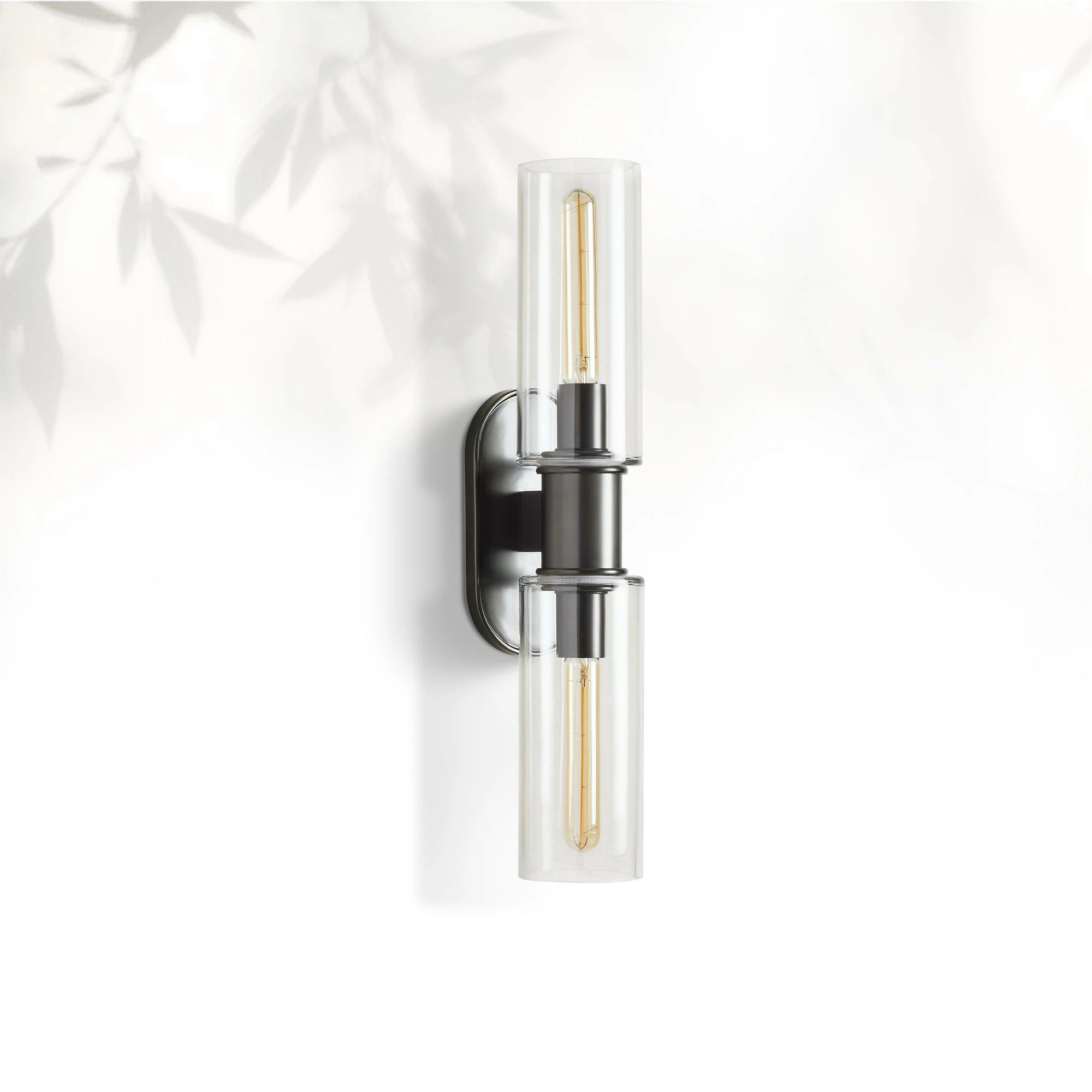 Horlin Clear Glass 2-Light Wall Sconce