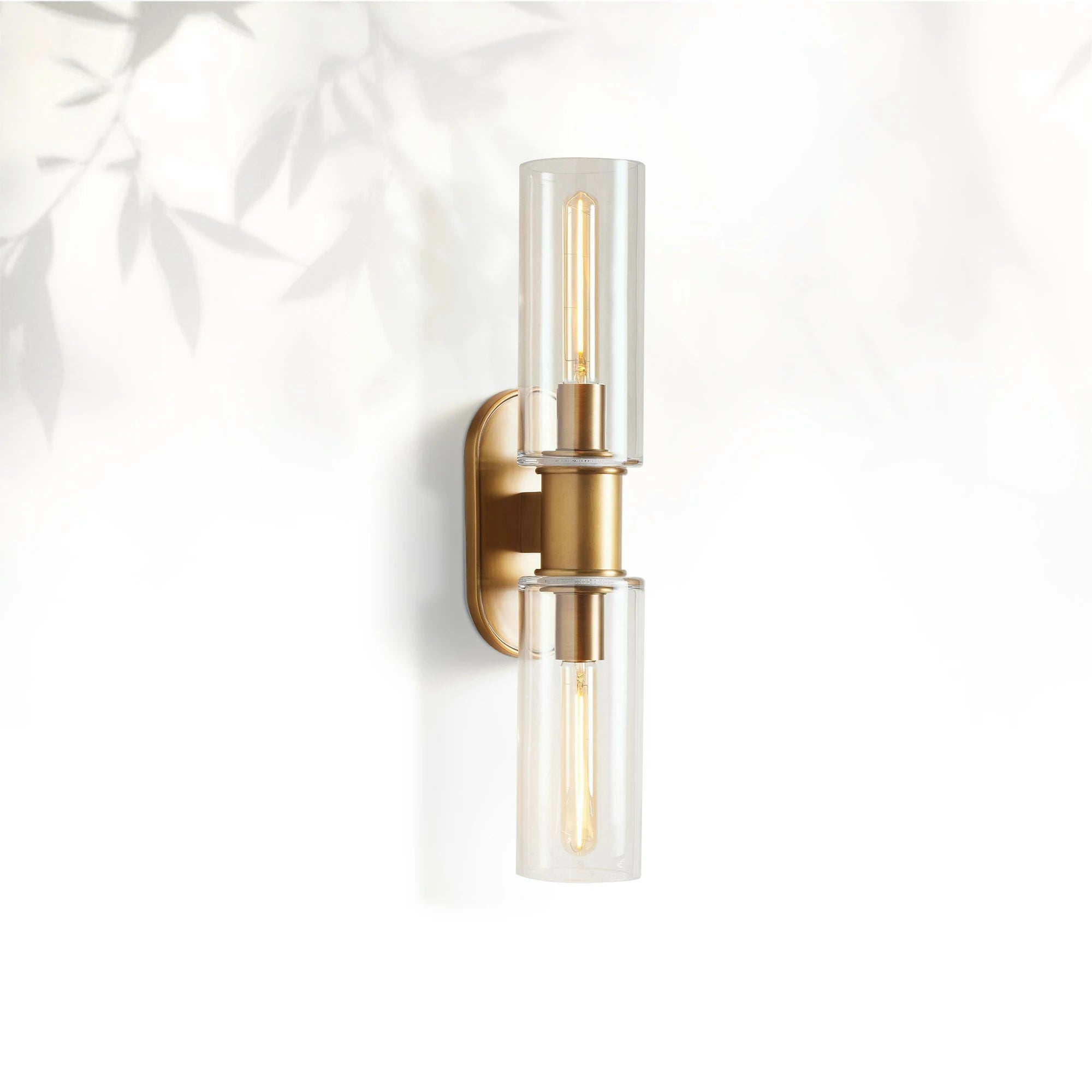 Horlin Clear Glass 2-Light Wall Sconce